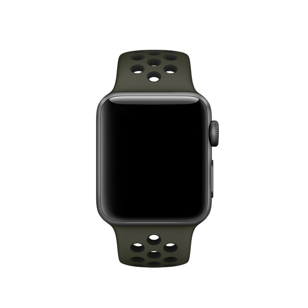 APPLE 38mm Cargo Khaki/Black Nike Sport Band - S/M &amp; M/L