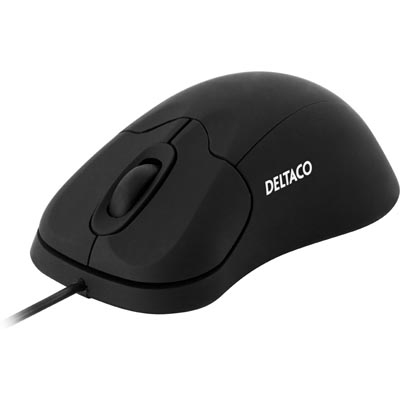 Deltaco MS-737S - mouse, Black