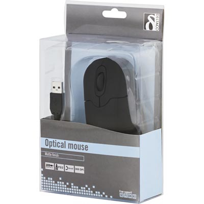 Deltaco MS-737S - mouse, Black