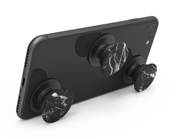 POPSOCKETS Black Marble Avtagbara MINI Grip 3pack
