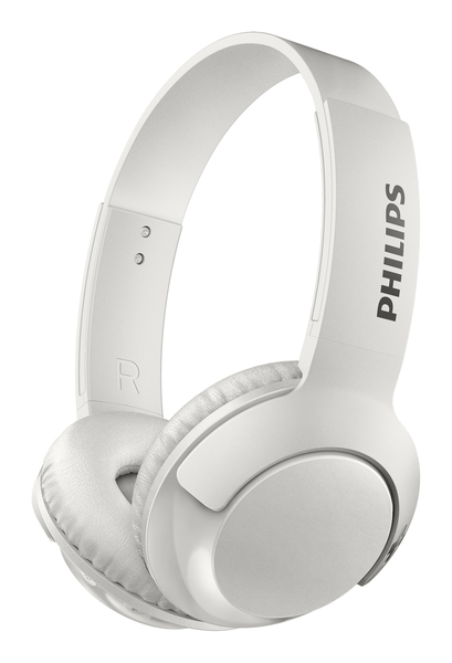 PHILIPS SHB3075 BASS+ HEADPHONES, WHITE