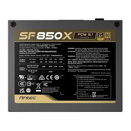 ANTEC SF850X 850W - PSU, 80 Plus Gold