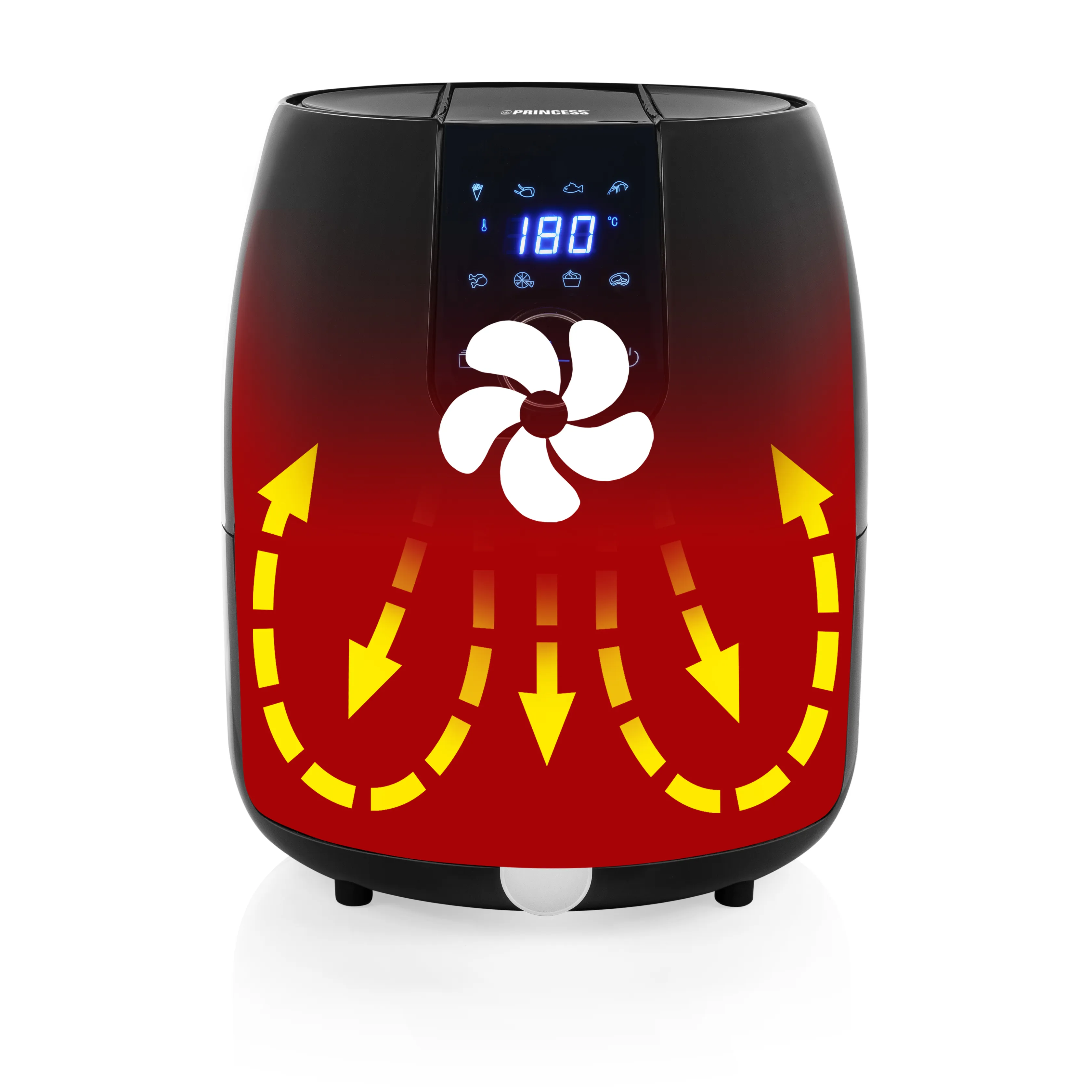 Princess Digital Aerofryer XXL 182025 - airfryer, svart, 4.5l