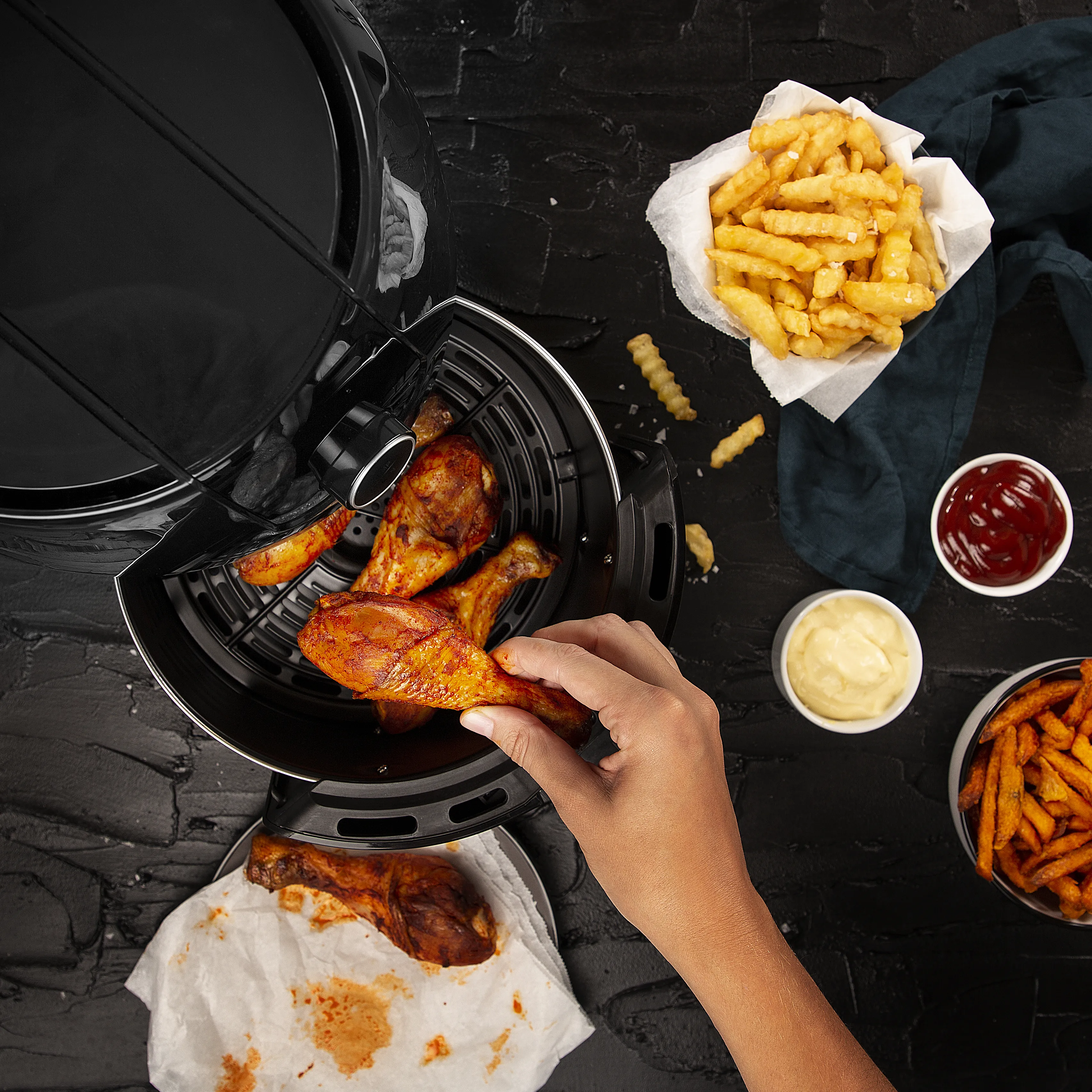 Princess Digital Aerofryer XXL 182025 - airfryer, svart, 4.5l
