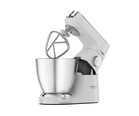 Kenwood Titanium Chef Baker XL KVL65.001WH Kitchen Machine, 1200 W, 7 L (White)