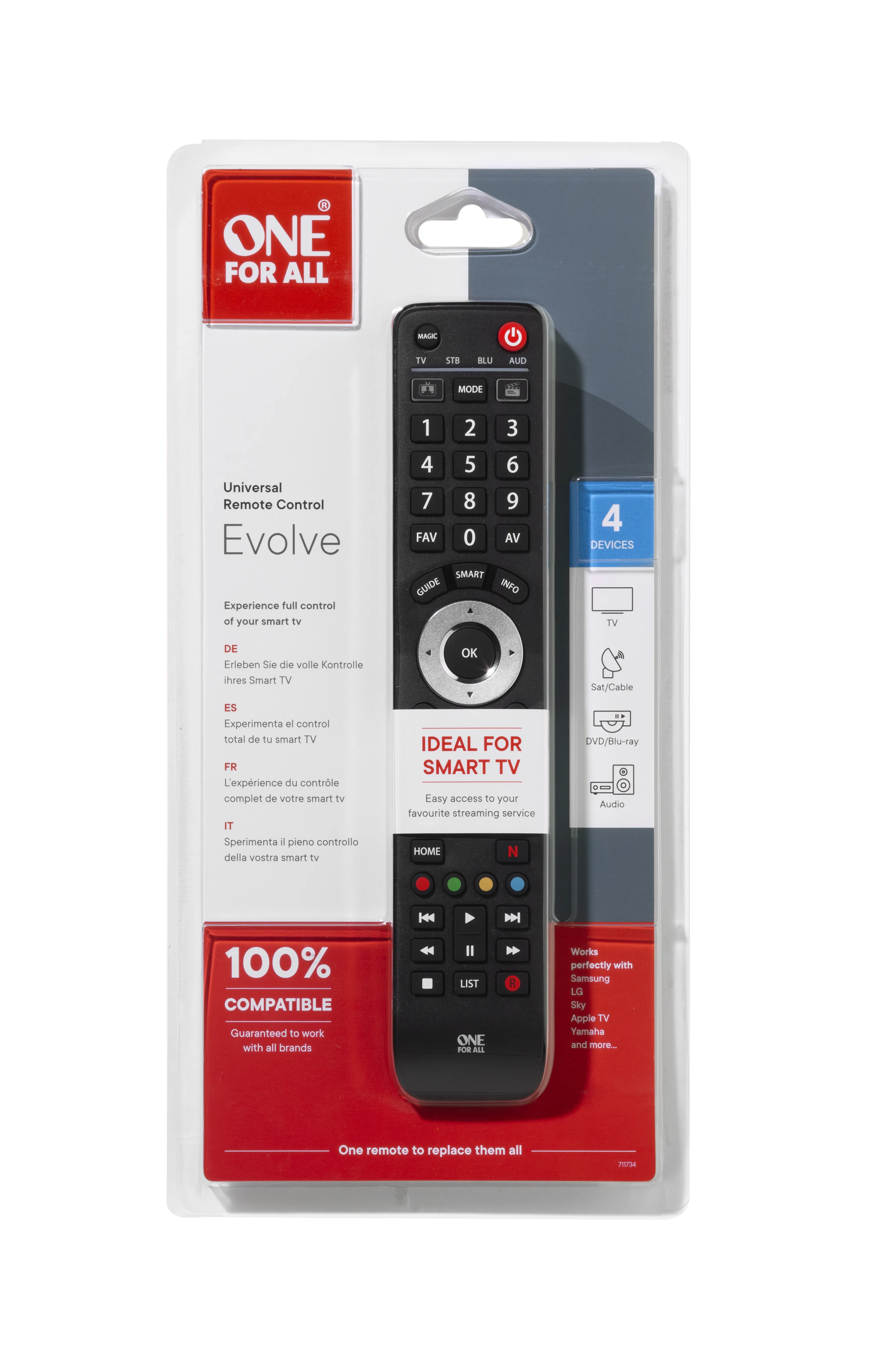 URC 7145 Evolve 4 -yleiskaukosäädin