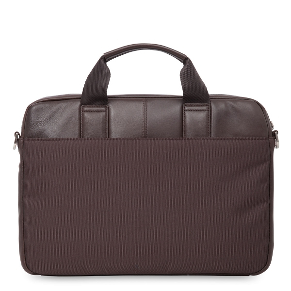 KNOMO STANFORD Full Leather Slim Laptop Carrier 13inch Brown