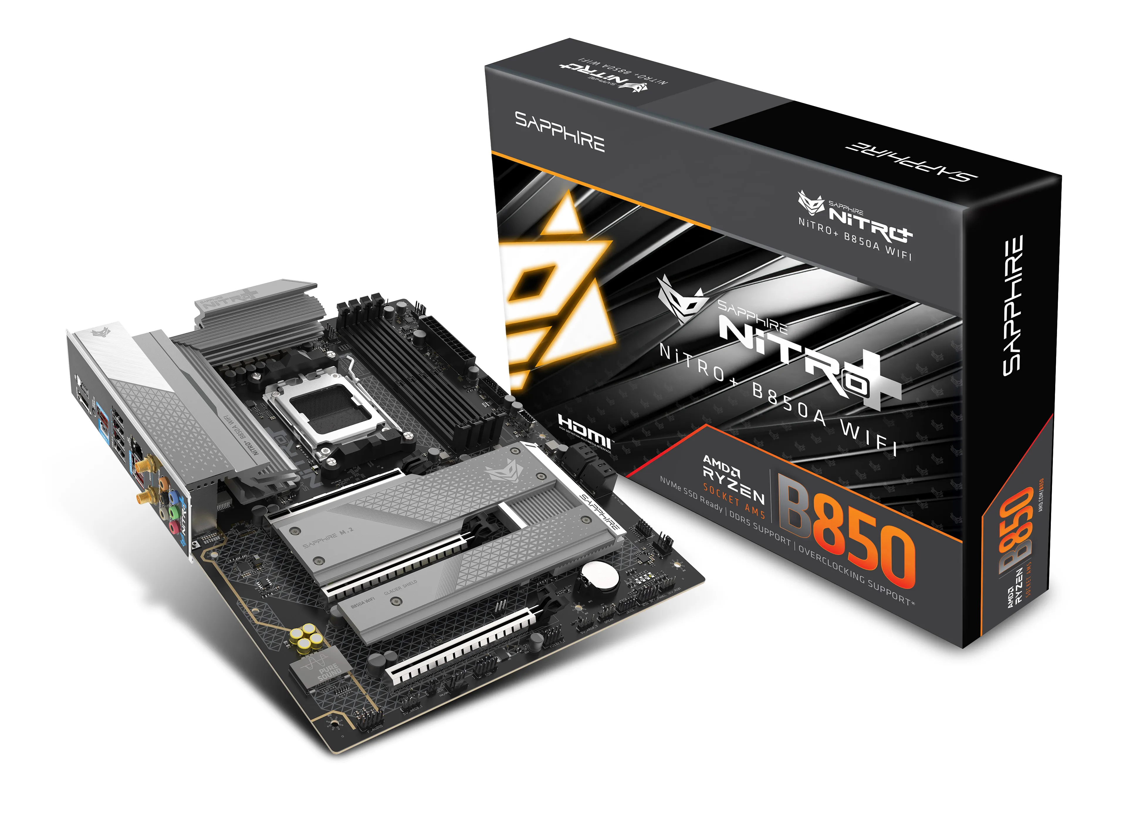 Sapphire NITRO+ B850A WiFi 7 AM5 mATX Motherboard
