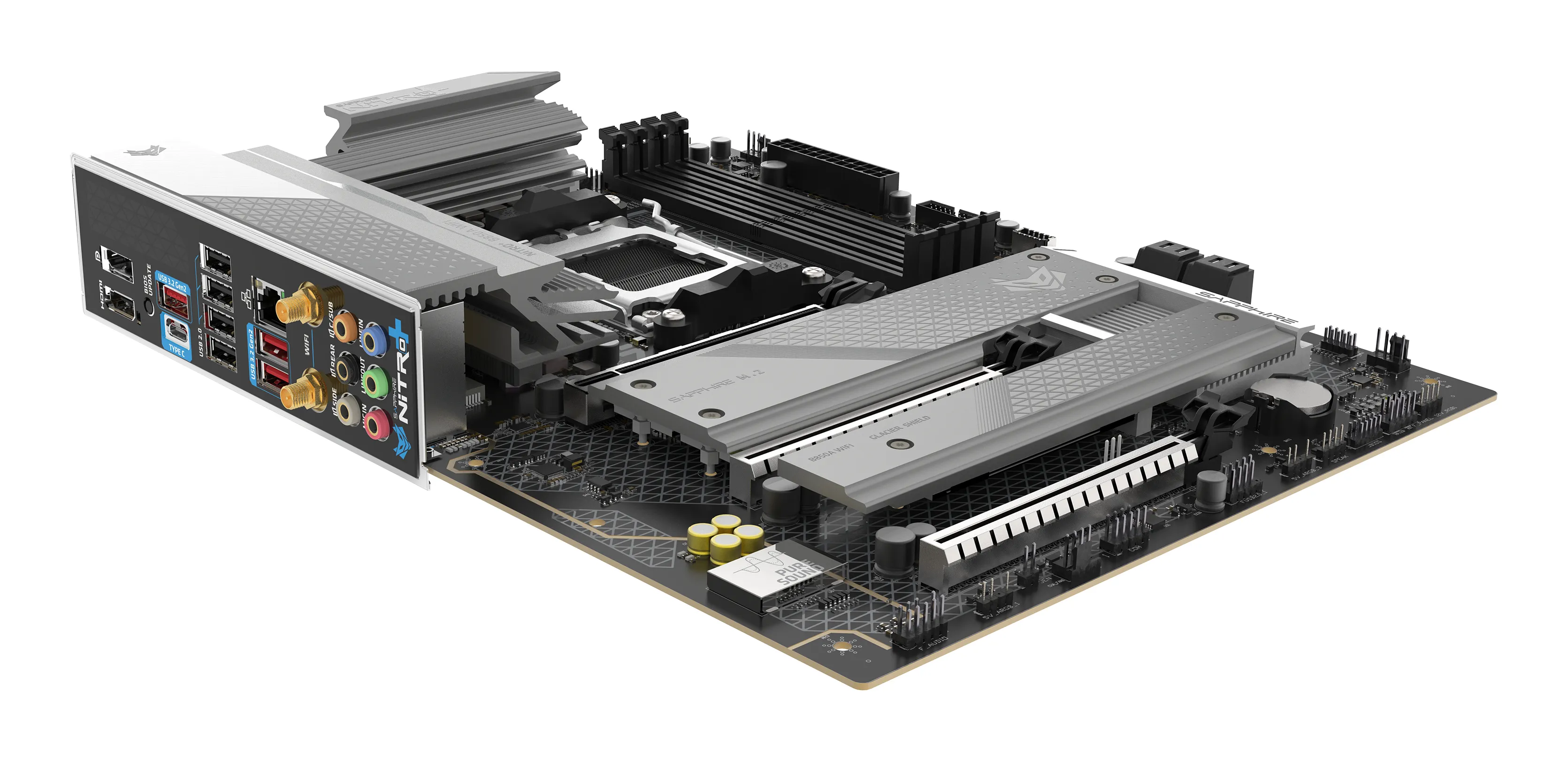 Sapphire NITRO+ B850A WiFi 7 AM5 mATX Motherboard