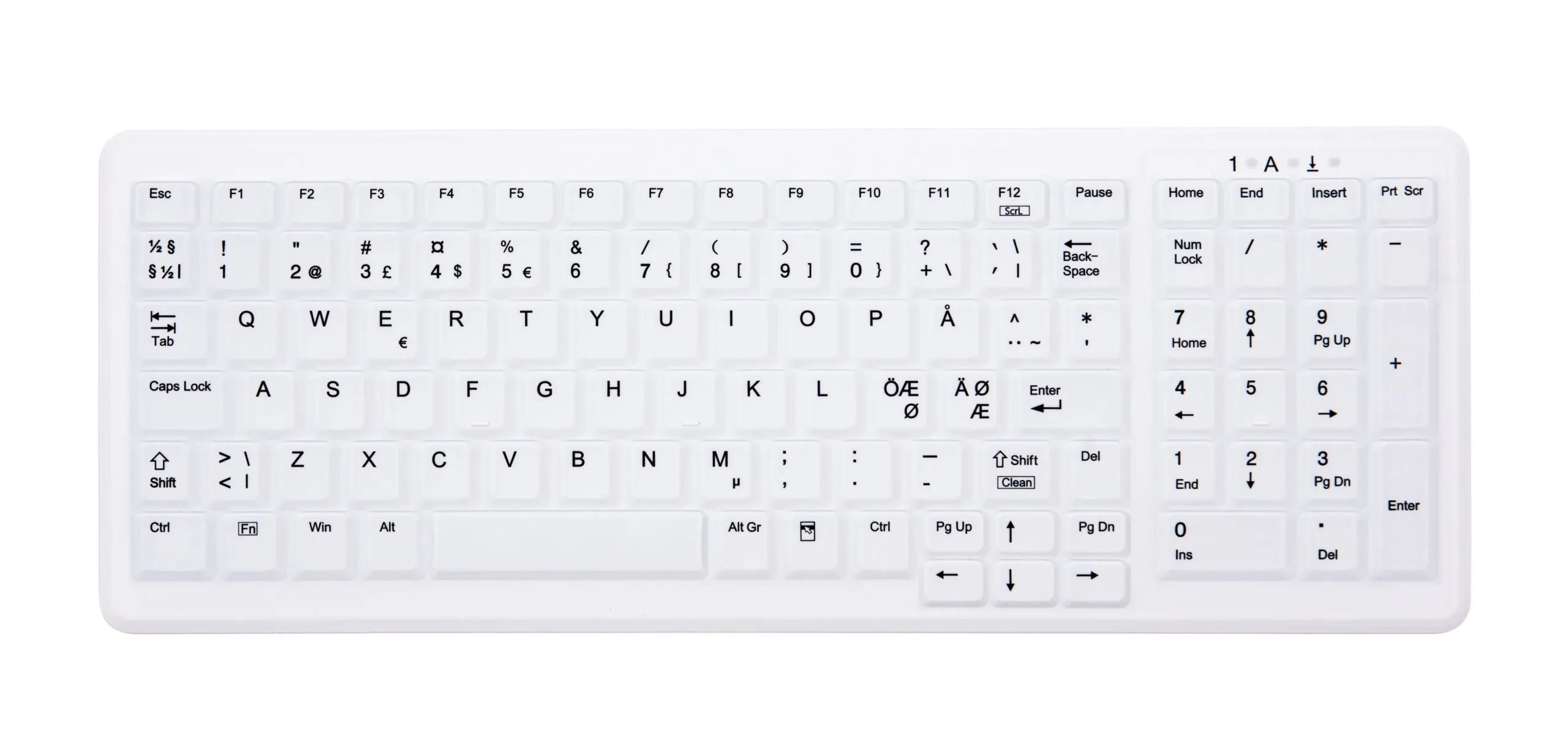 Cherry Compact - trådlös tangentbord, Vit