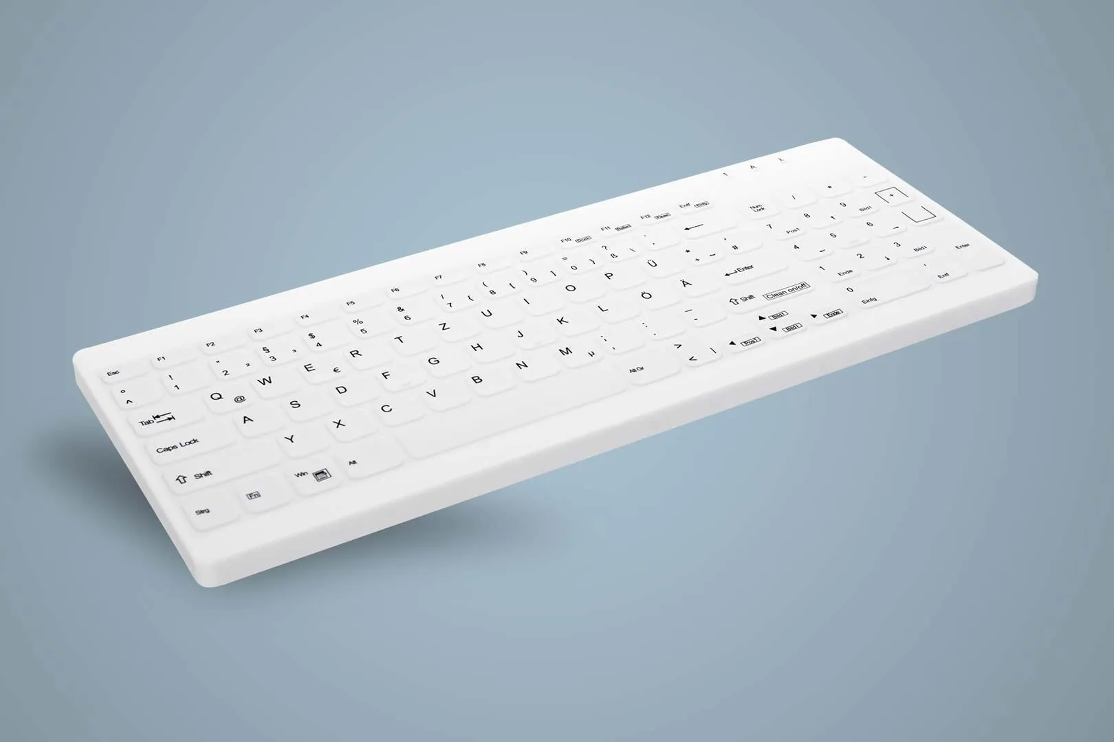 Active Key Hygiene Compact Keyboard Sealed Watertight USB, W