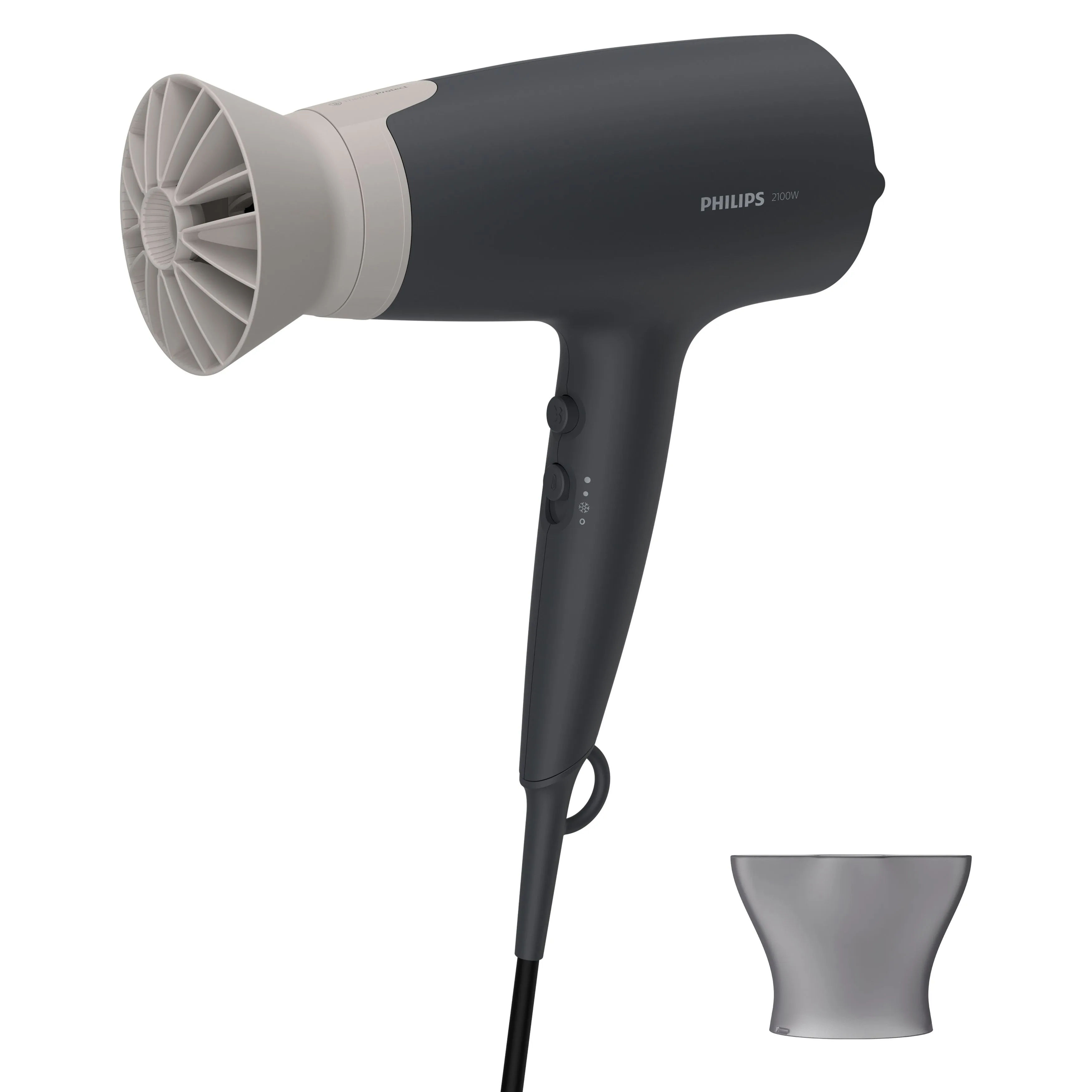 Philips 3000 Series BHD351/10, 2100W hair dryer, Grey