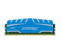 Crucial 16GB (4x4GB) Ballistix Sport, DDR3 1600MT/s CL9 - Blue