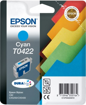 Epson St C82/Cx5200/5400 cyan mustepatruuna 17ml