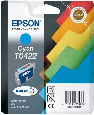 Epson St C82/Cx5200/5400 cyan mustepatruuna 17ml