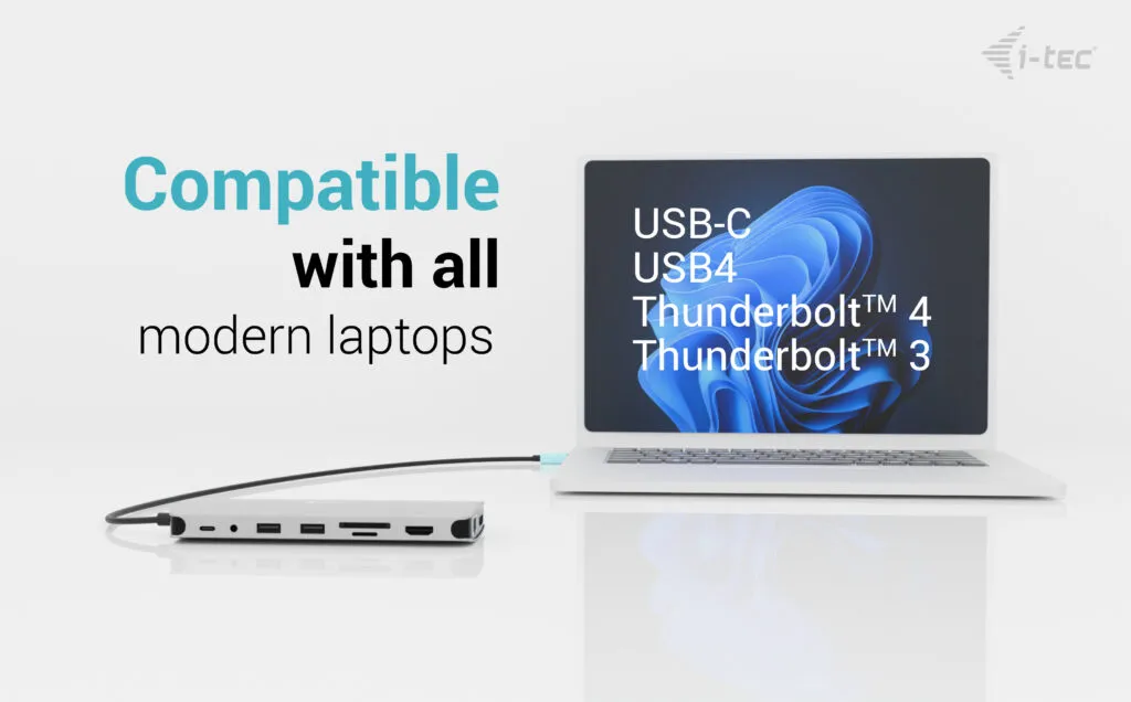 I-TEC USB-C Metal Nano 3x Display Dock, 2x HDMI 1x USB-C vid
