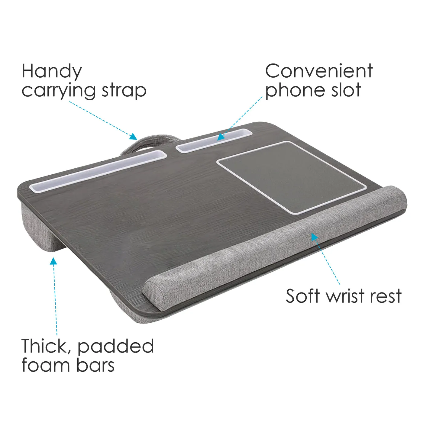 DESIRE2 Laptop Lap Desk Grey