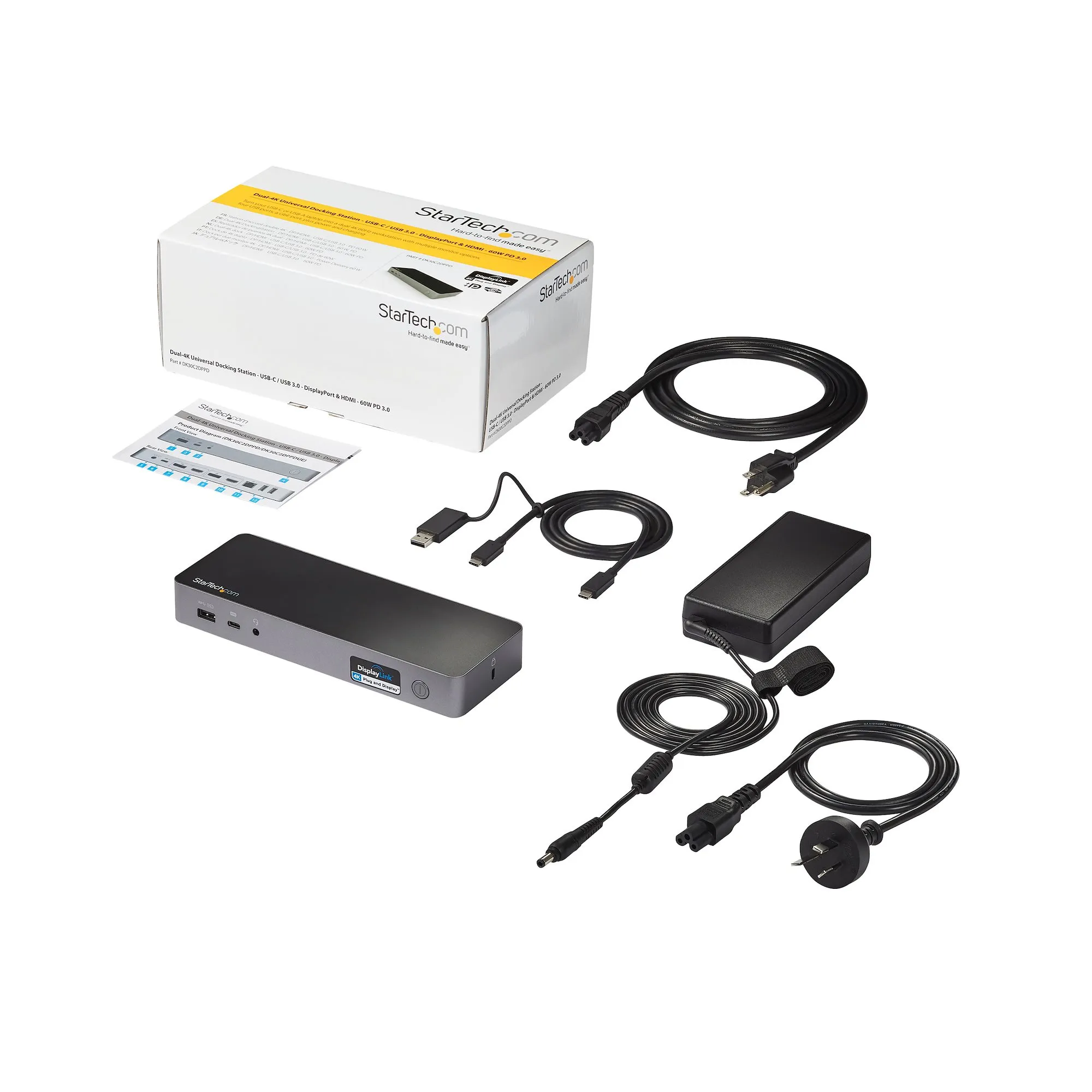 Dock USB-C USB 3.0 - Dual 4K - 60W PD