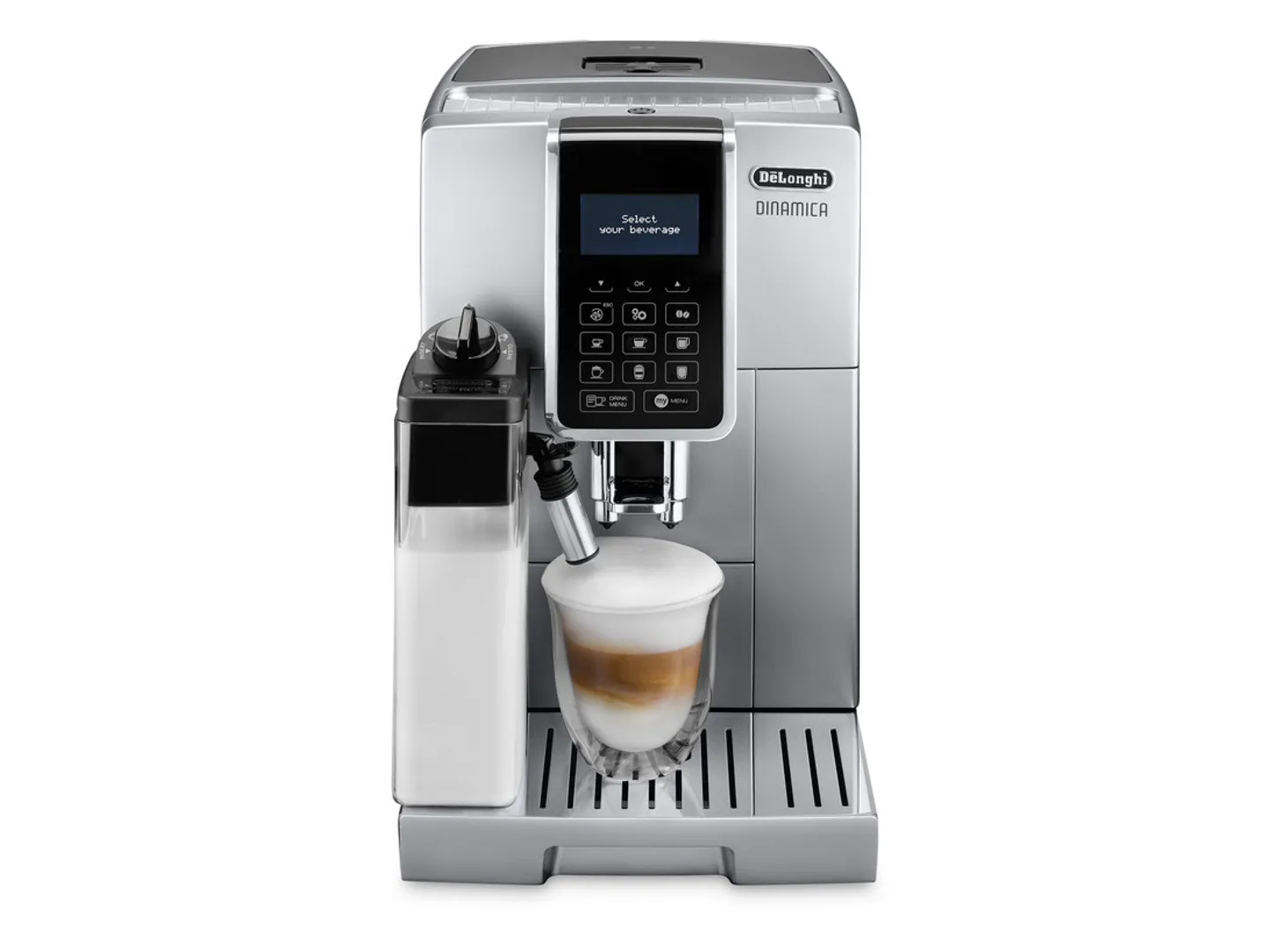 Delonghi ECAM Dinamica 350.75 - espresso machine, Black, Silver