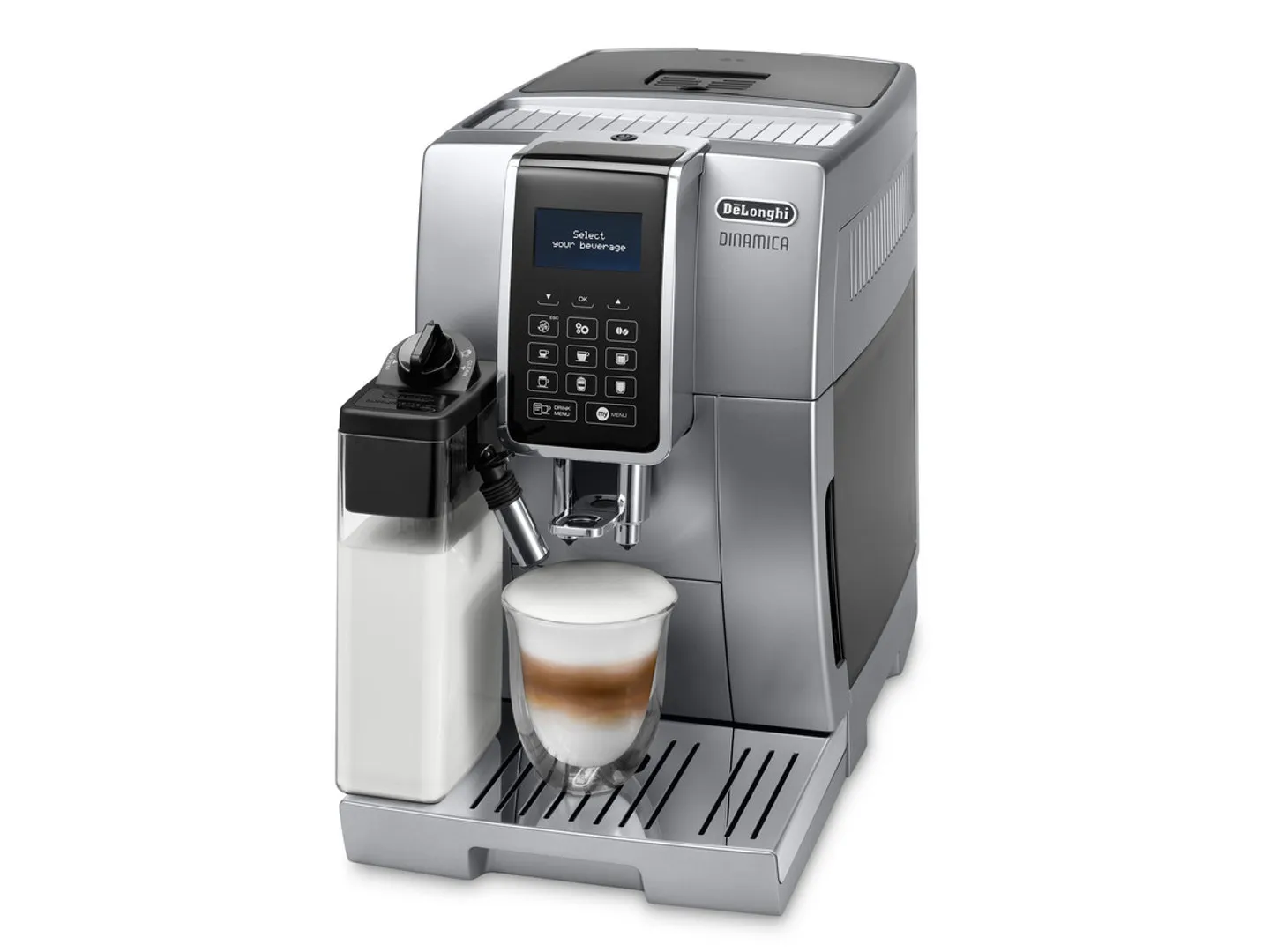 Delonghi ECAM Dinamica 350.75 - espresso machine, Black, Silver