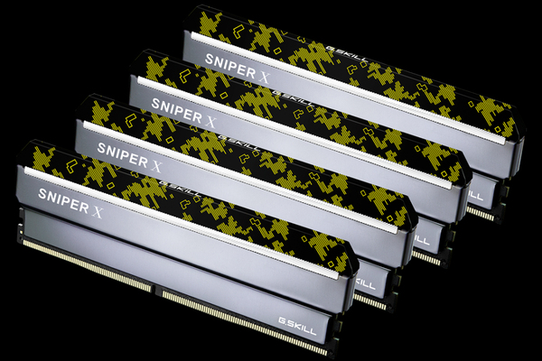 G.SKILL Sniper X 64GB (4 x 16GB) DDR4 2400 MHz, CL17 Memory, Digital Camo (XMP)