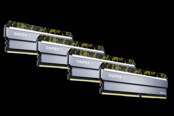 G.SKILL Sniper X 32 GB (4 x 8 GB) DDR4 3200 MHz, CL16 minne, digitalt kamouflage (XMP)