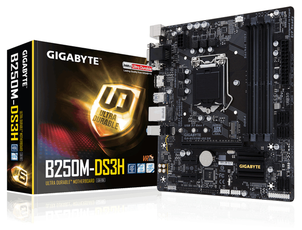 Gigabyte GA-B250M-DS3H mATX-emolevy