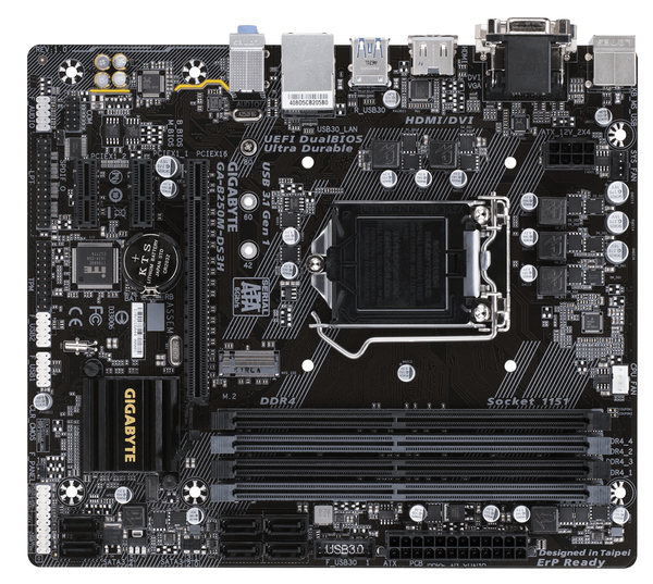 Gigabyte GA-B250M-DS3H mATX-emolevy
