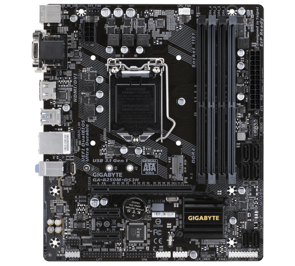 Gigabyte GA-B250M-DS3H mATX-emolevy