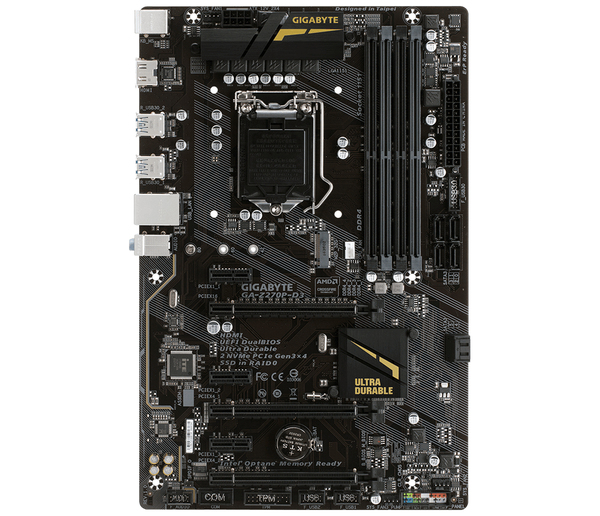 MK Gigabyte Z270P D3, ATX -emolevy