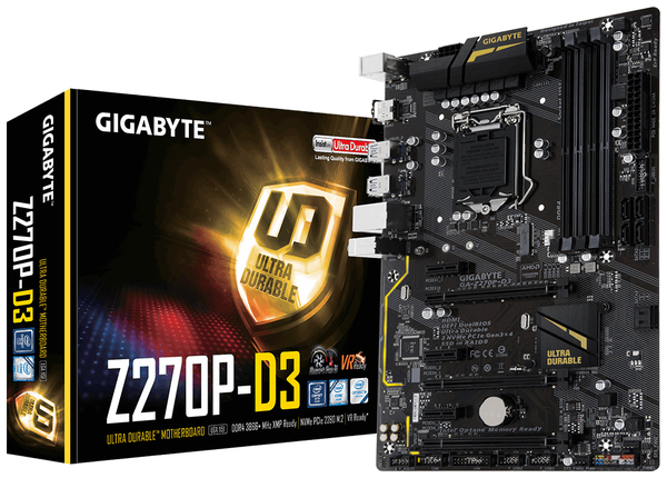 MK Gigabyte Z270P D3, ATX -emolevy