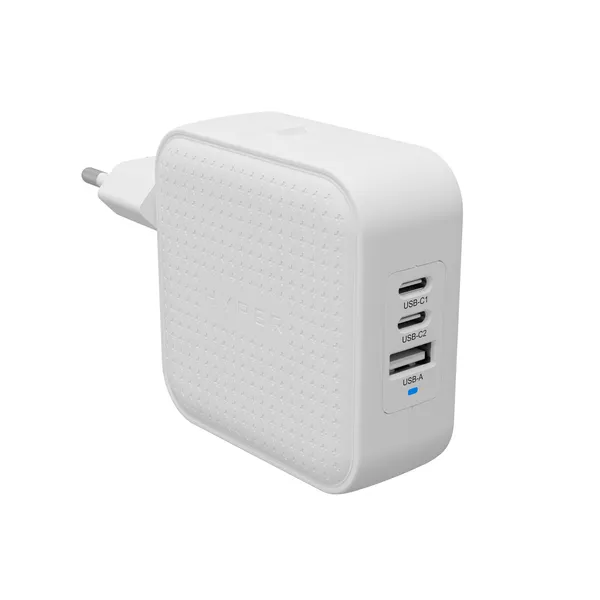HyperJuice GaN 70W USB-C/USB-A Multiport - charger, white