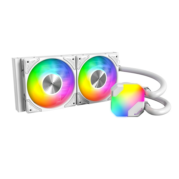 Montech Hyper Flow ARGB 240 AIO - liquid cooler, white