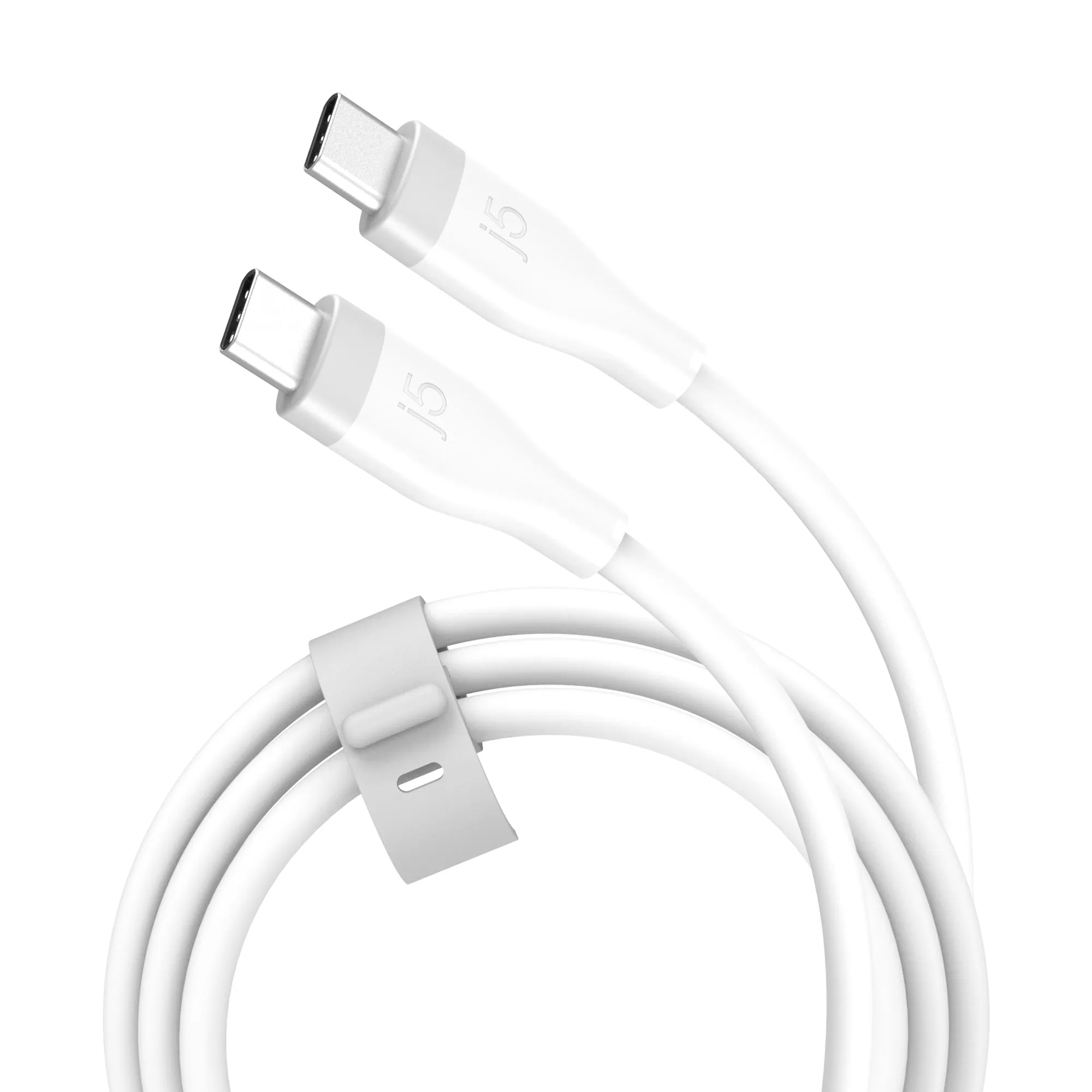 j5create JUCX17W-N USB-C -kaapeli, 60 W, valkoinen