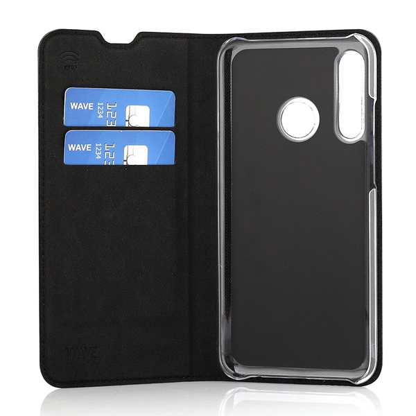 Wave Book Case, Honor 20 Lite, Musta