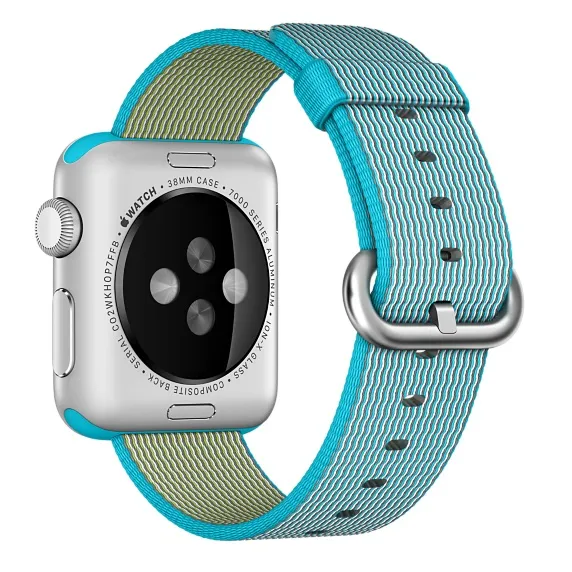 APPLE 38mm Scuba Blue Nylon Band