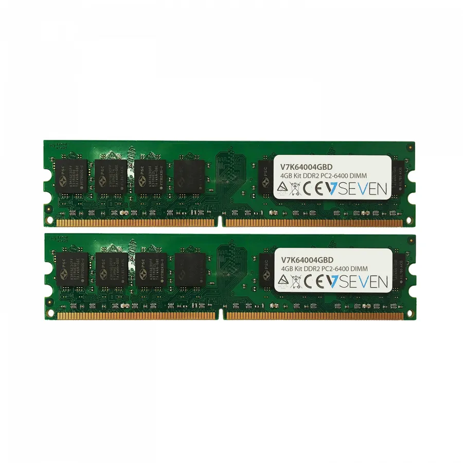 2X2GB KIT DDR2 800MHZ CL6 DIMM PC2-6400 1.8V