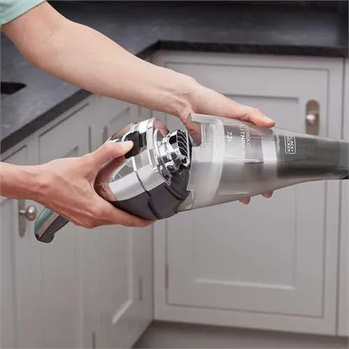 BLACK+DECKER Dustbuster Lithium NVC220WC 0.385L 7.2V 2Ah pussiton -k&auml;sik&auml;ytt&ouml;inen imuri, kromi, titaani, l&auml;pin&auml;kyv&auml;