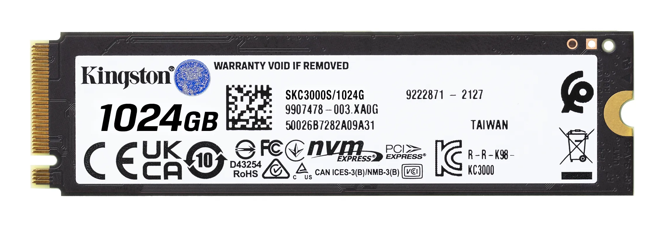 Kingston KC3000 1TB, PCIe 4.0, M.2 - SSD