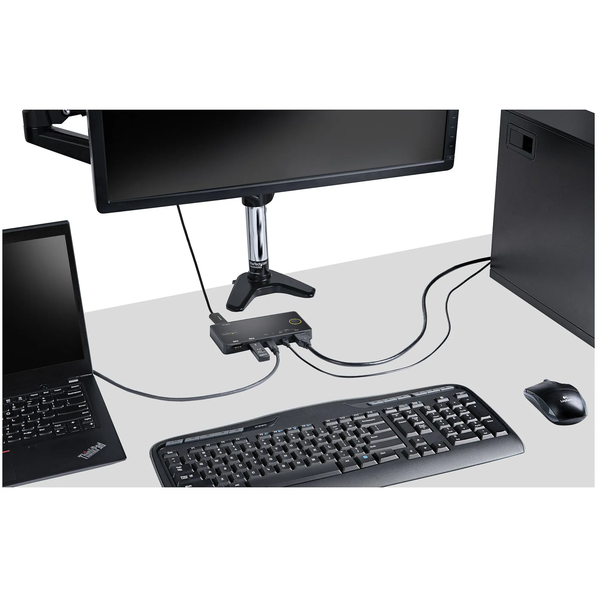 Startech 2 Port USB-A + HDMI/USB-C 4K KVM -kytkin