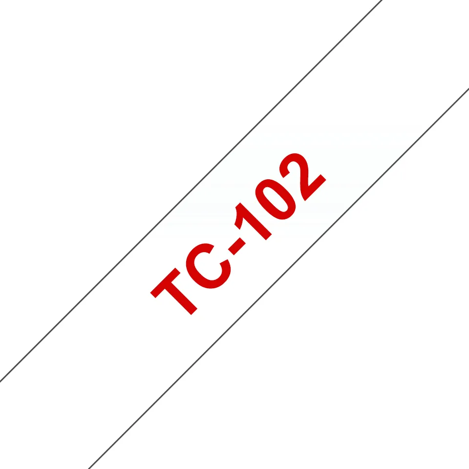TC-tape / 12mm / Red text