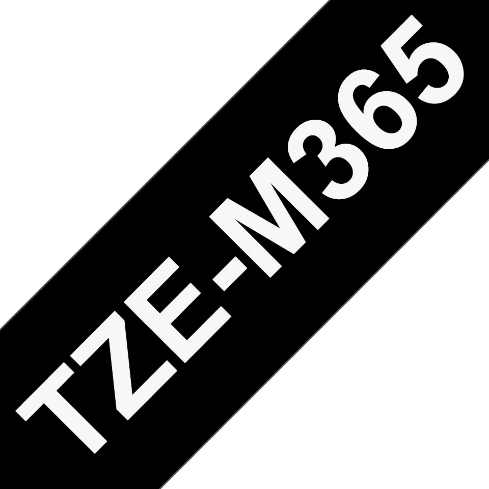 Brother TZe tape 36mm white/black mat
