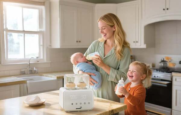 GROWNSY W3-1 Dual Bottle Warmer and Sterilizer