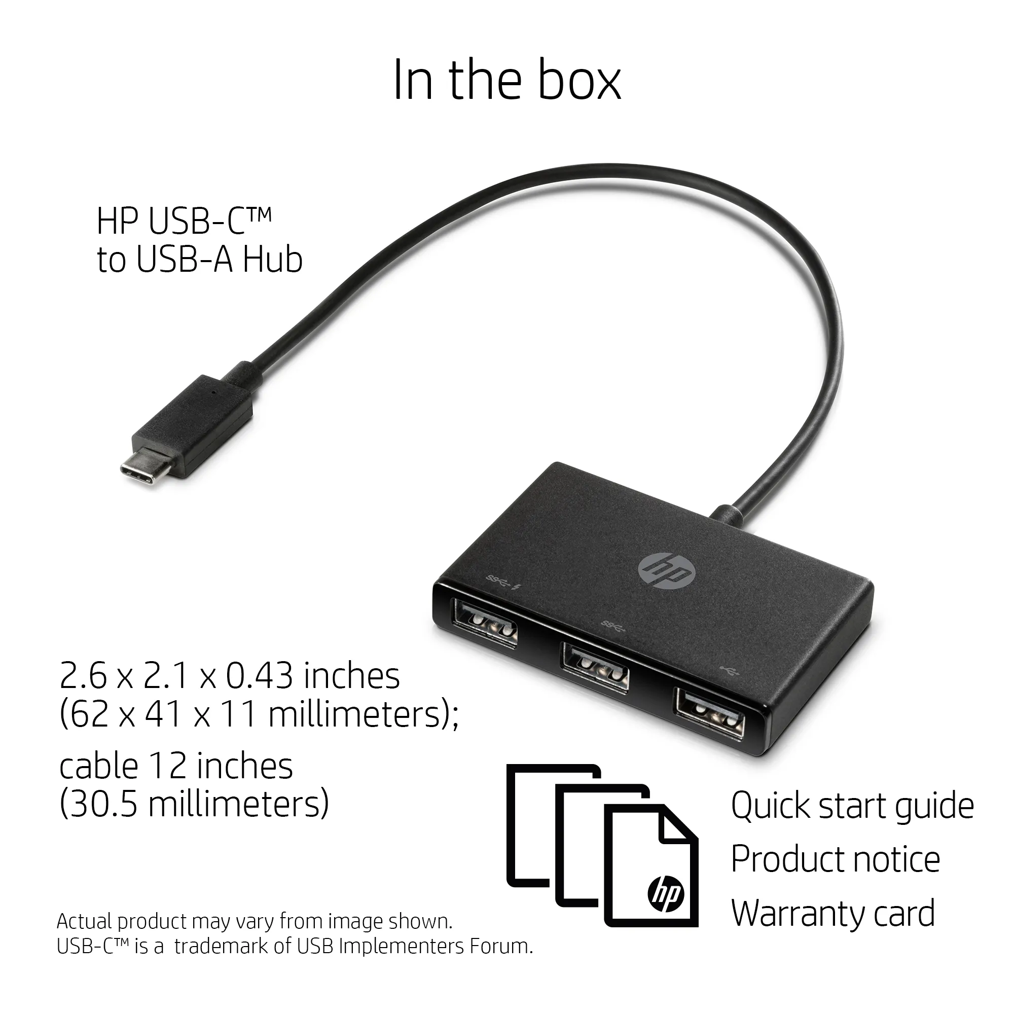 HP USB-C to USB-A Hub (SE)