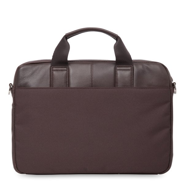 KNOMO STANFORD Full Leather Slim Laptop Carrier 13inch Brown