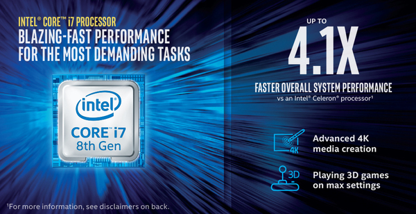 INTEL NUC Barebone BOXNUC8i7BEH2 Core i7-8559U - 2x DDR4 SO-DIMM max. 32GB - 1x SATA 2.5inch - 1x M.2 22x42/80