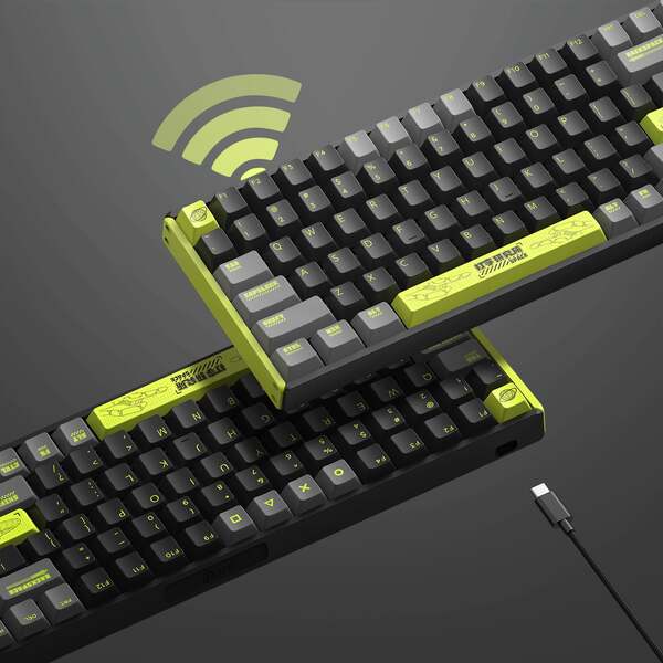 Iqunix F97 TypingLab Wireless RGB Cherry Silent Red - gaming keyboard