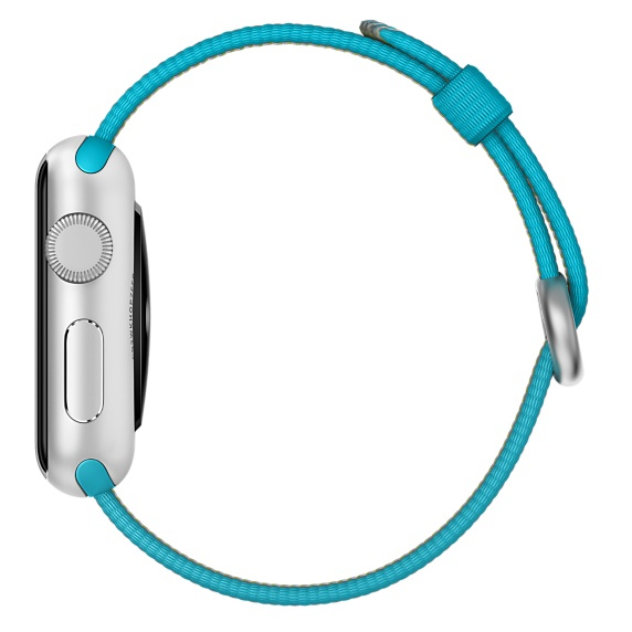 APPLE 38mm Scuba Blue Nylon Band