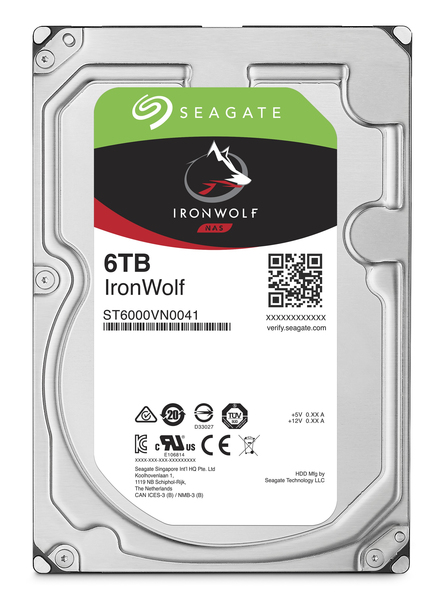 Seagate 6TB IronWolf, 3.5&quot;, SATA, 7200rpm, 128MB - HDD