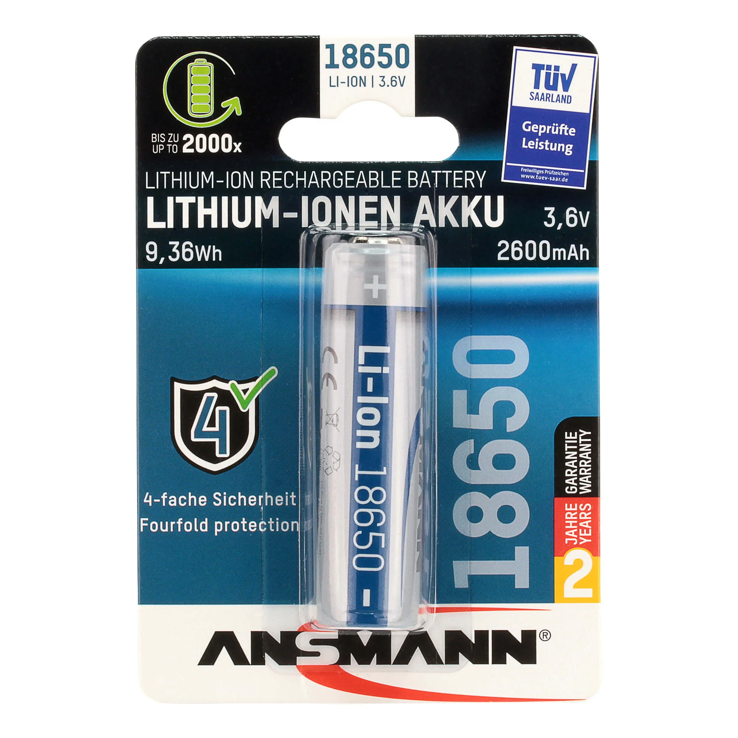 Li-Ion Akku 18650 Rechargeable Battery Li-Ion Akku 18650 Rechargeable Battery